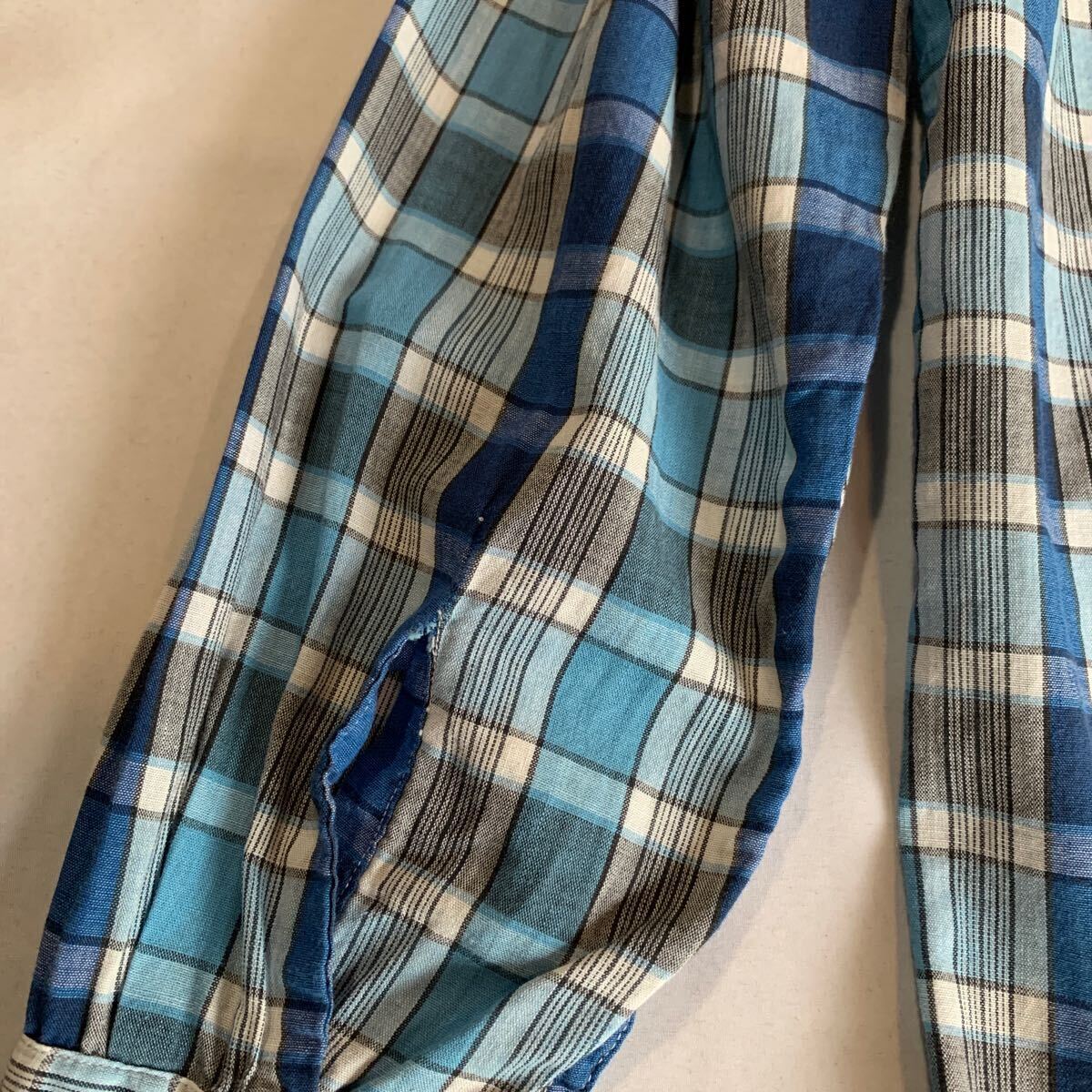 60s PLAID WESTERN SHIRT MADE IN JAPAN ヴィンテージ ビンテージ チェックシャツ ウエスタンシャツ 日本製 アメカジ 50s 送料無料_画像9