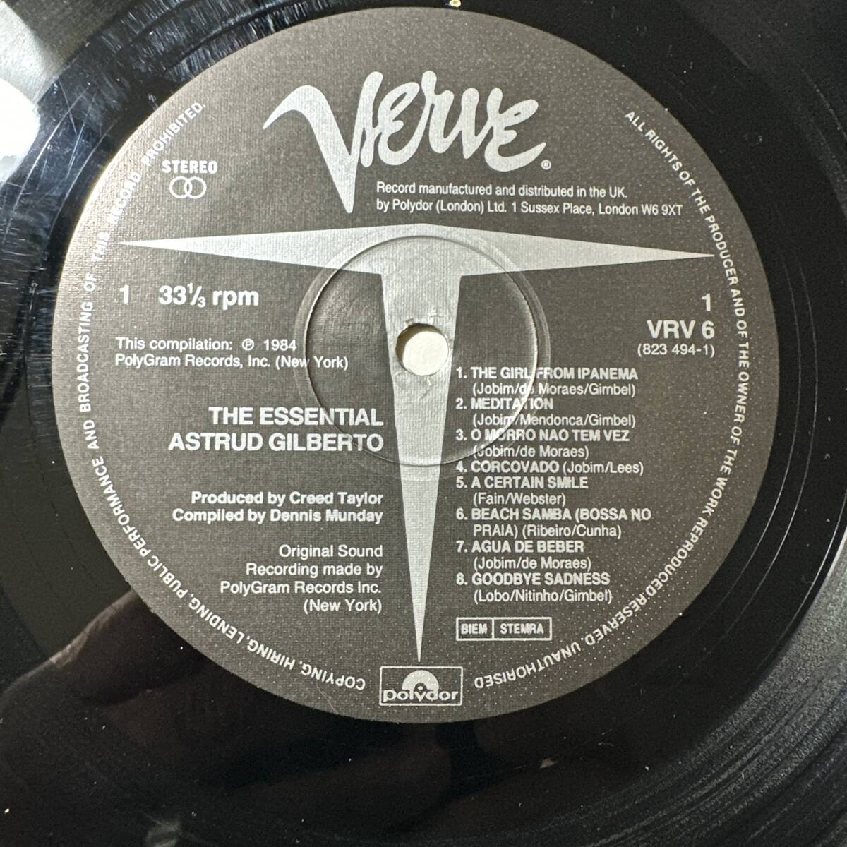 Astrud Gilberto - The Essential Astrud Gilberto ☆UK ORIG LP ☆アストラッド・ジルベルト☆Bossa Nova ボサノバの画像6