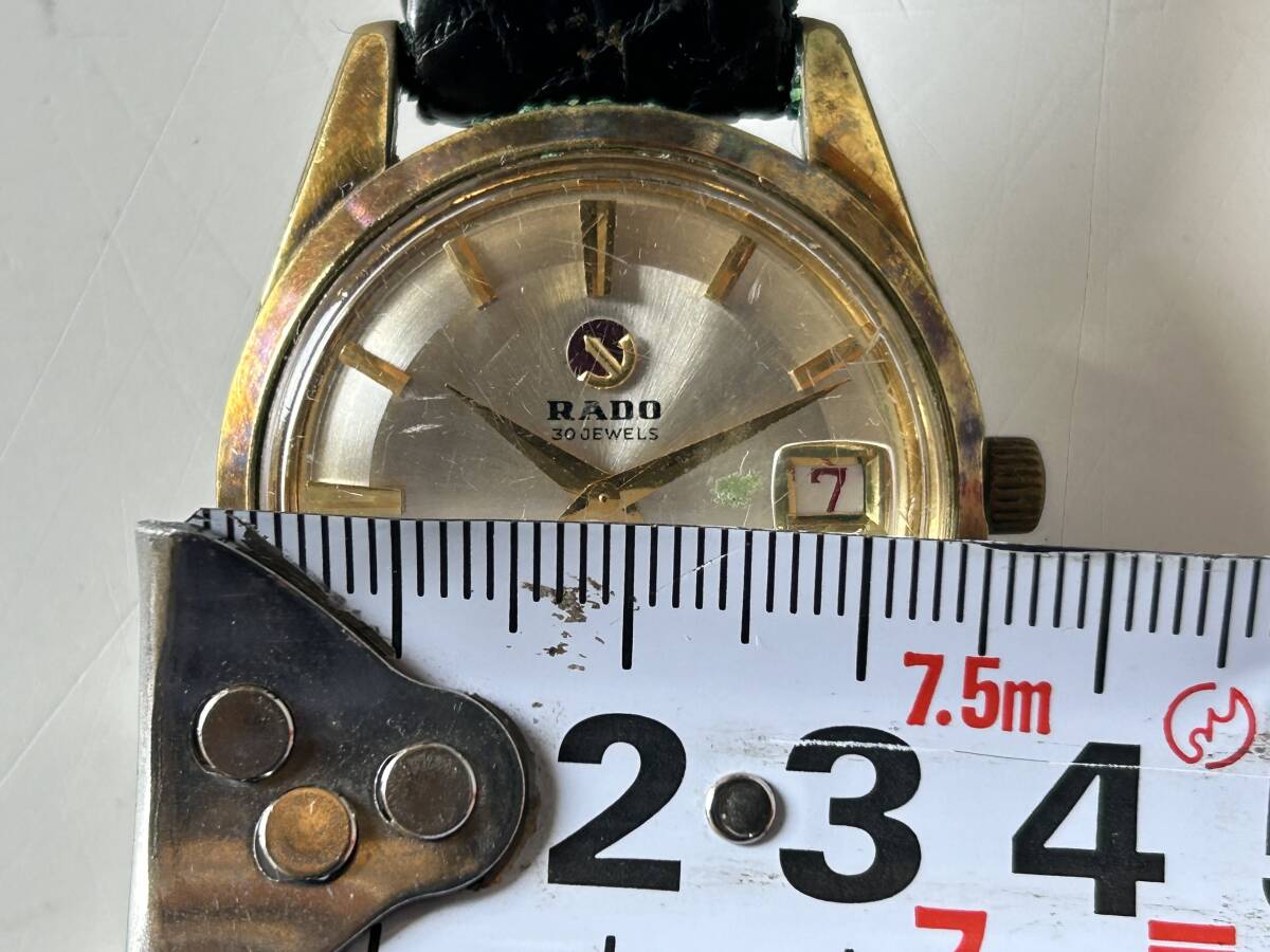 ⑪j306◆RADO ラドー◆腕時計 GoldenHorse ゴールデンホース 345602 30JEWELS/30石 機械式 自動巻き アンティーク_画像10