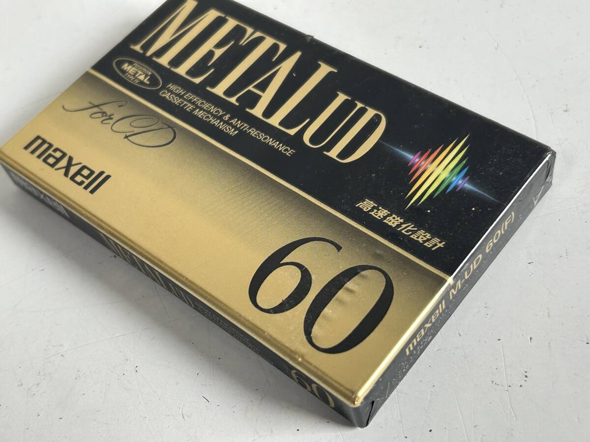 Aj411◆maxell マクセル◆カセットテープ METALUD 60 メタル テープ 高速磁化 記録媒体 未使用 保管品_画像2