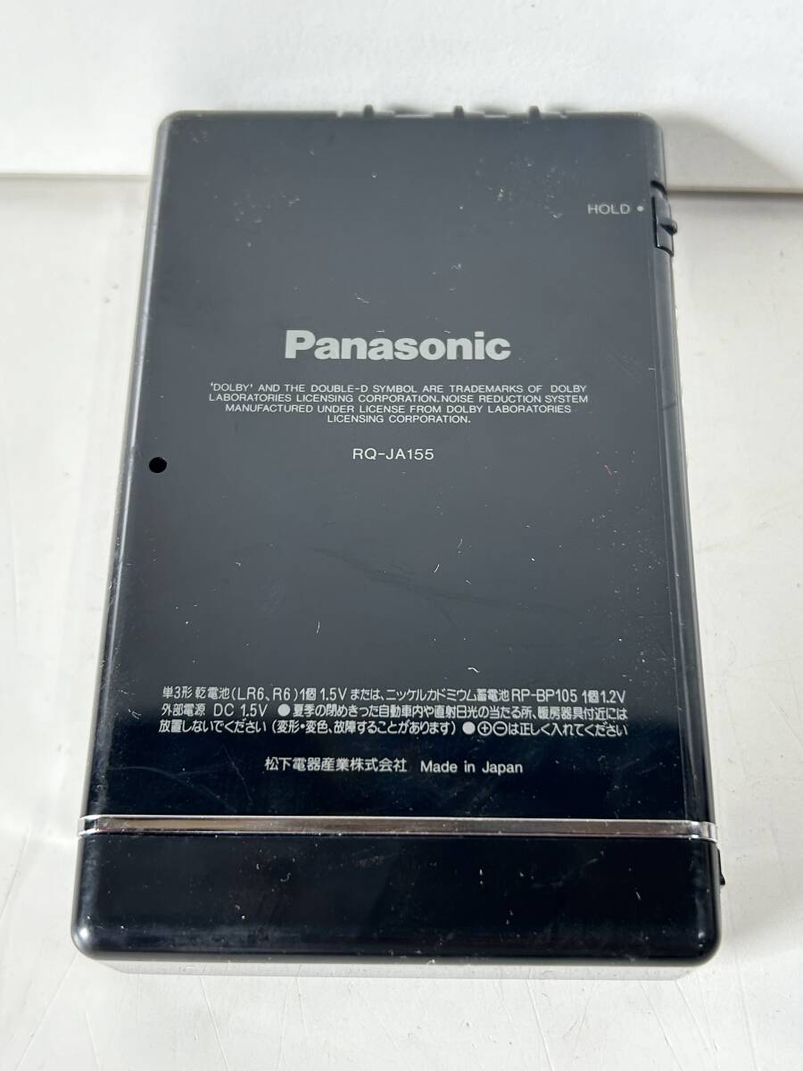 Aj475◆Panasonic パナソニック◆ポータブルカセットプレーヤー RQ-JA155 黒 ブラック 未検品 _画像5