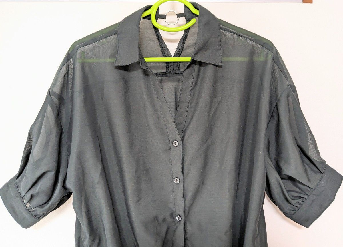 GORGE ゴージ シャツ ブラウス オープンカラーシャツ トップス 五分袖 七分袖 レディースファッション