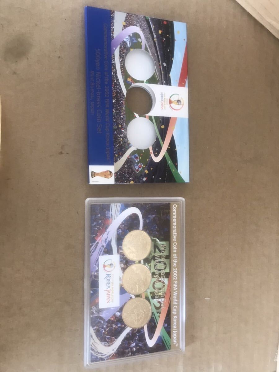 2002 FIFAワールドカップ 500円ニッケル黄銅貨幣セット　美品_画像1