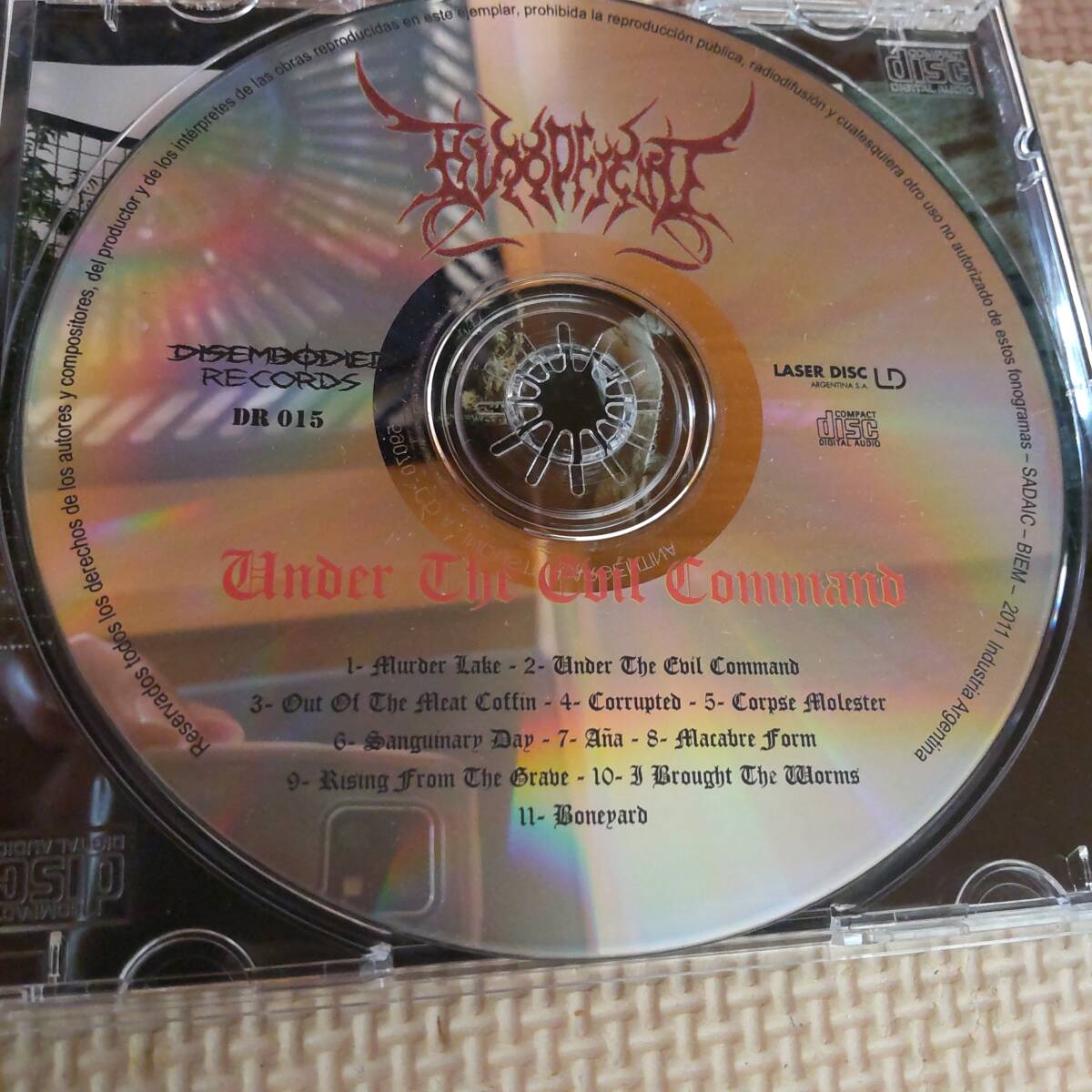 オリジナル盤 BLOODFIEND UNDER THE EVIL COMMAND デスメタル スラッシュメタル ブラックメタル death thrash_画像2