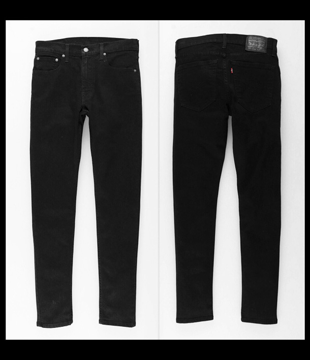 新品タグ付き/9350円を ■Levi'sリーバイス■スキニーSKINNYテーパードデニムブラックストレッチ ジーンズ 84558-0034/29■在庫限り■_画像6