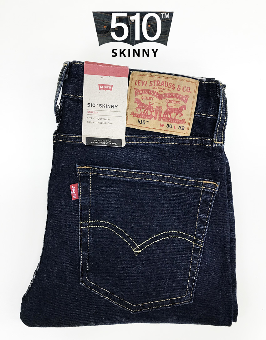 新品タグ付き■Levi'sリーバイス/ 510 スキニーSKINNY ジッパーフライ ストレッチ55100519/30■在庫限り■_画像1