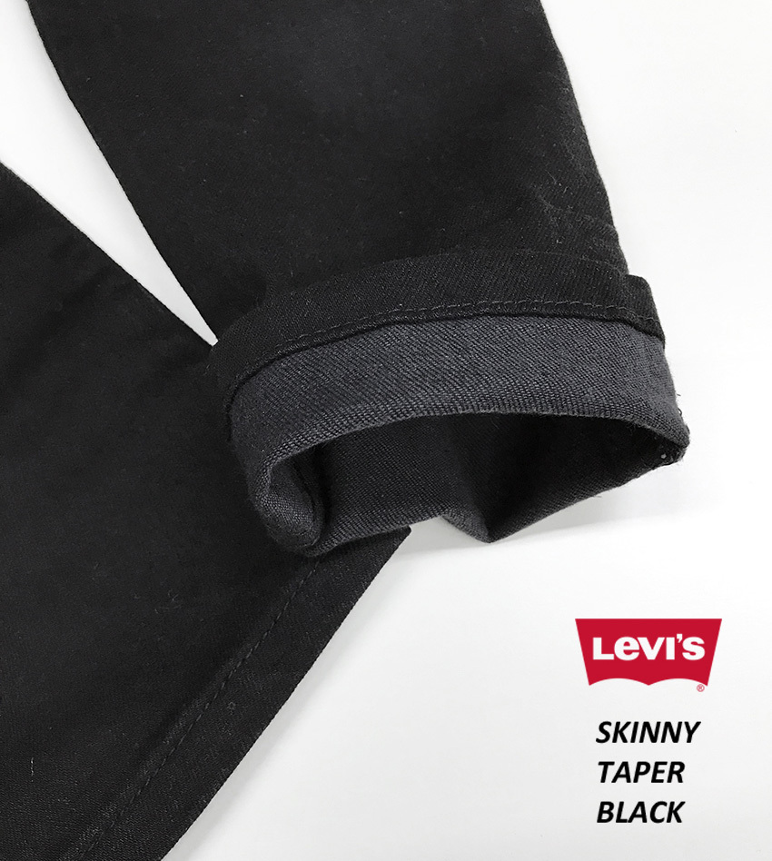 新品タグ付き/9350円を ■Levi'sリーバイス■スキニーSKINNYテーパードデニムブラックストレッチ ジーンズ 84558-0034/29■在庫限り■_画像5