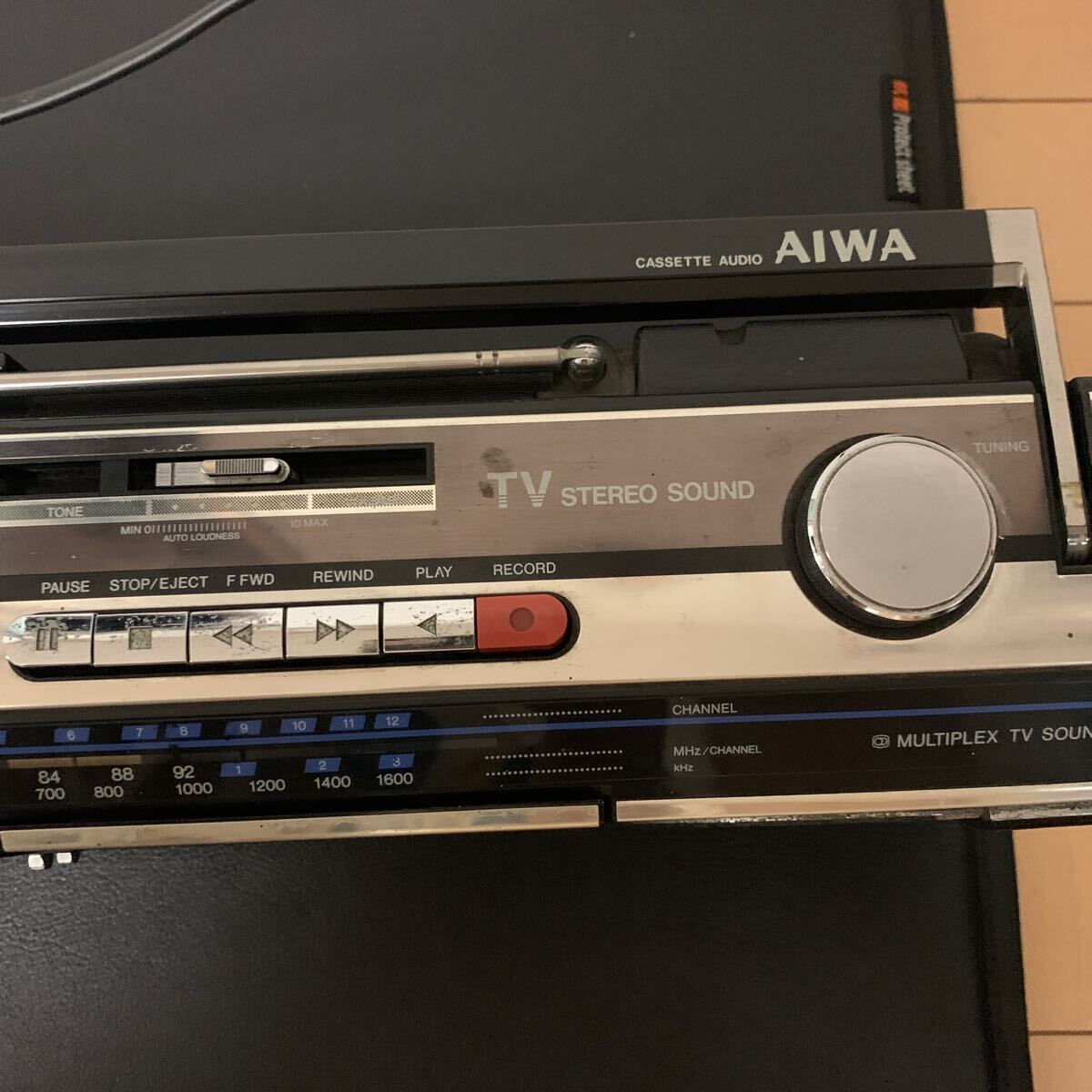 昭和レトロ ダブルラジカセ AIWA CS-W66ST中古品の画像7