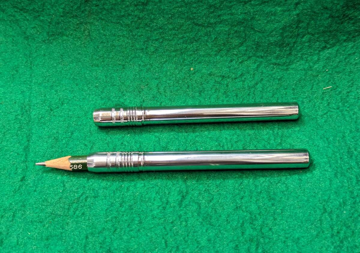 昭和レトロロング補助軸２本短くなった鉛筆を入れて使用する物です送料全国一律ゆうメール１８０円の画像1