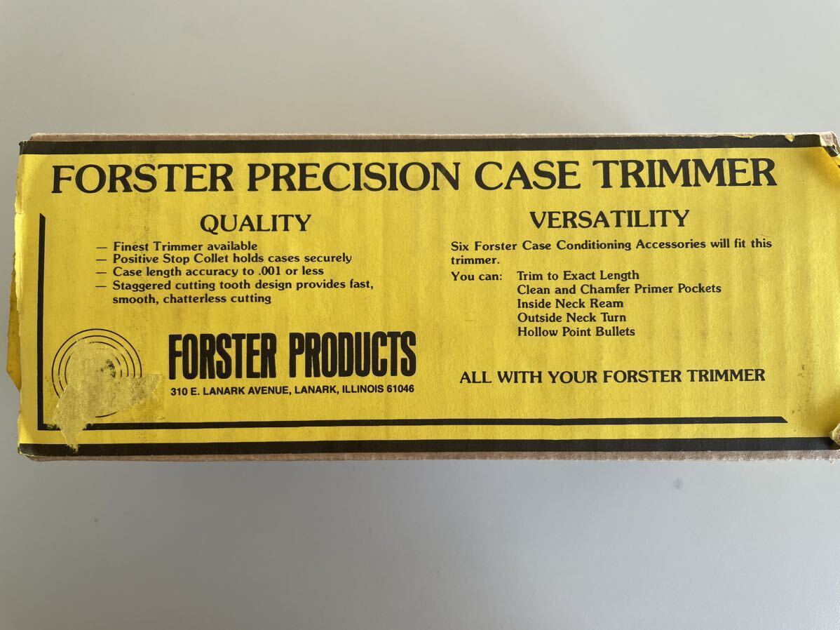 ●FORSTER PRECISION CASE TRIMMER フォースター ケース トリマー リローディング 射撃 狩猟●RCBS ハンター 実銃 ハンティング 薬莢 弾頭_画像9