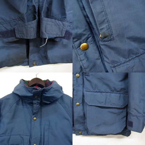 70s USA製 サイズ WOMEN S Woolrich マウンテン パーカー ジャケット ネルライナー ネイビー ウールリッチ 古着 ビンテージ 3MA1509_画像8