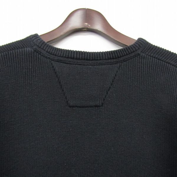  размер WOMEN 1W HARLEY DAVIDSON хлопок вязаный тянуть over свитер вышивка женский черный Harley б/у одежда Vintage 3MA1710