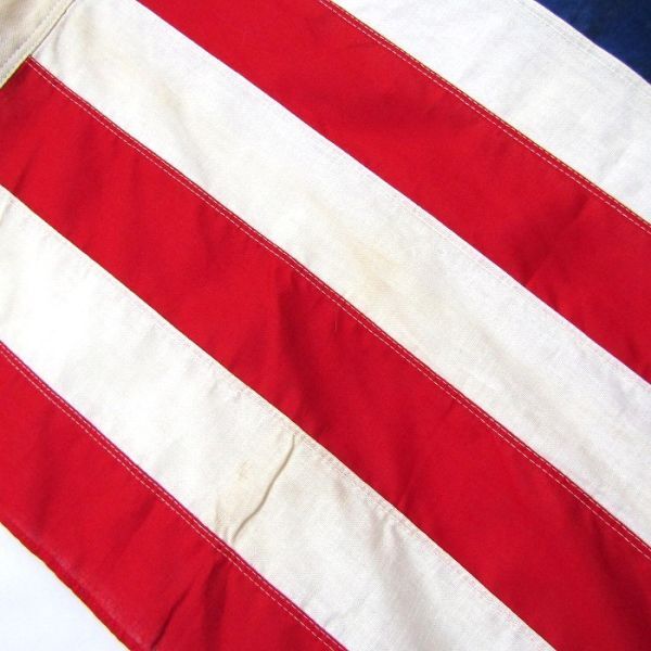 60s 70s Vintage アメリカ 国旗 サイズ 3×5 星条旗 50 スター 片耳 セルビッチ インテリア 雑貨 ディスプレイ 古着 ビンテージ 3MA2413_画像3
