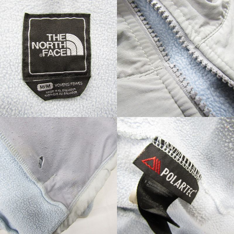 WOMEN'S サイズ M THE NORTH FACE フリース デナリ ジャケット ブルー POLARTEC ノースフェイス レディース 古着 ビンテージ 3MA2202_画像6