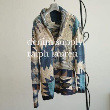  Denim & Supply Ralph Lauren ネイティブ ショールカラー ニット パッチワーク カーディガン デニムアンドサプライ ラルフローレン RRL _画像1