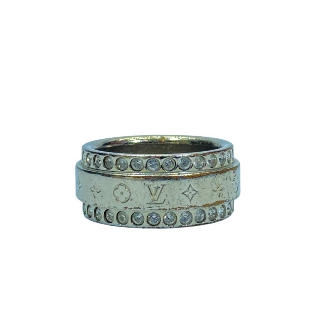 LOUIS VUITTON Louis Vuitton M80186 балка g*LV catch кольцо кольцо аксессуары стразы metal серебряный (18 номер )