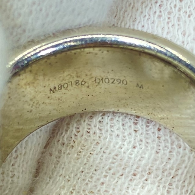 LOUIS VUITTON Louis Vuitton M80186 балка g*LV catch кольцо кольцо аксессуары стразы metal серебряный (18 номер )
