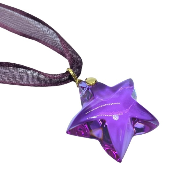 Baccarat baccarat Starlet necklace pendant choker accessory star crystal 750 purple series 