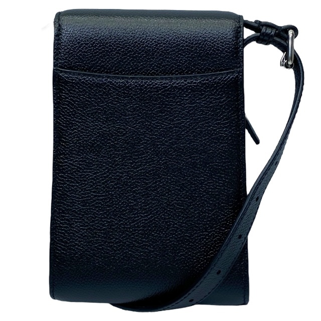 [ прекрасный товар ]BALENCIAGA Balenciaga 618868 призрак phone держатель phone сумка на плечо Mini небольшая сумочка Logo кожа черный 