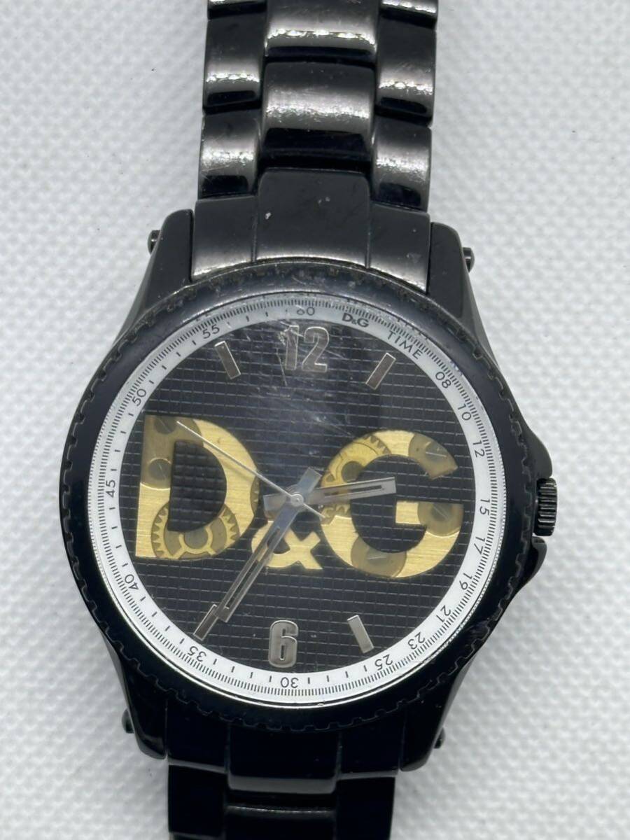 D&G,FOSSILなどメンズクォーツ腕時計3点まとめジャンク品管理番号3-68_画像2