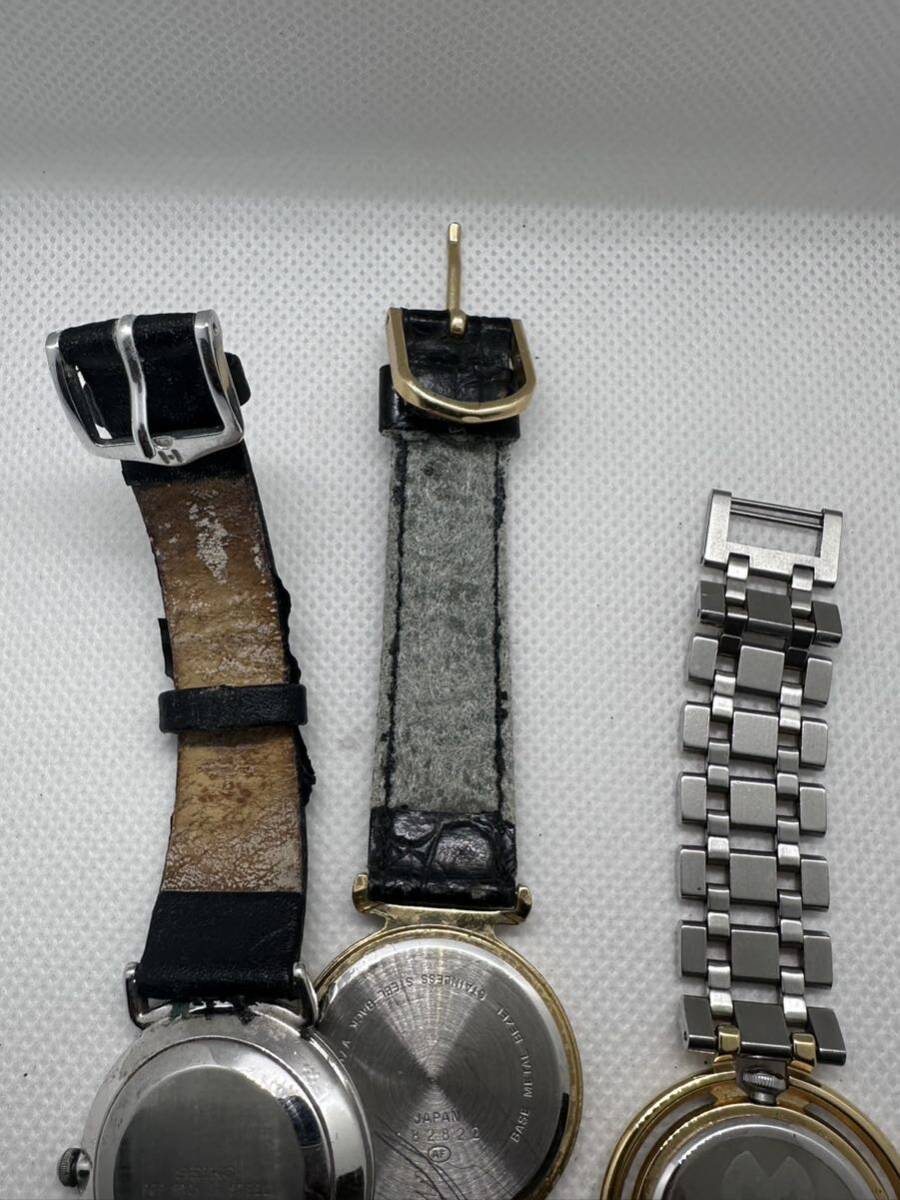 セイコー Seiko などメンズクォーツ腕時計3点まとめジャンク品管理番号3-72_画像9