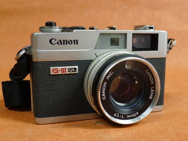 c151 Canon Canon G-Ⅲ QL Canonet QL17 range finder film camera 40mm/1:1.7 Size: approximately width 12x height 8.5x depth 7cm/60