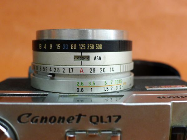 c151 Canon Canon G-Ⅲ QL Canonet QL17 range finder film camera 40mm/1:1.7 Size: approximately width 12x height 8.5x depth 7cm/60