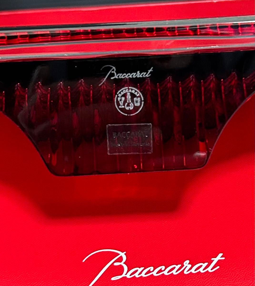 ◎元箱付属　Baccarat バカラ　EYE アイ　フォトフレーム　クリスタルレッド