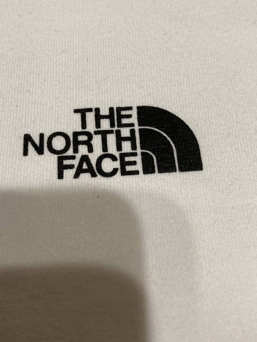 ノースフェイス　ロンt ロングスリーブ　バックスクエアロゴティー　（メンズＬ）　THE NORTH FACE 長袖 ホワイト Tシャツ 