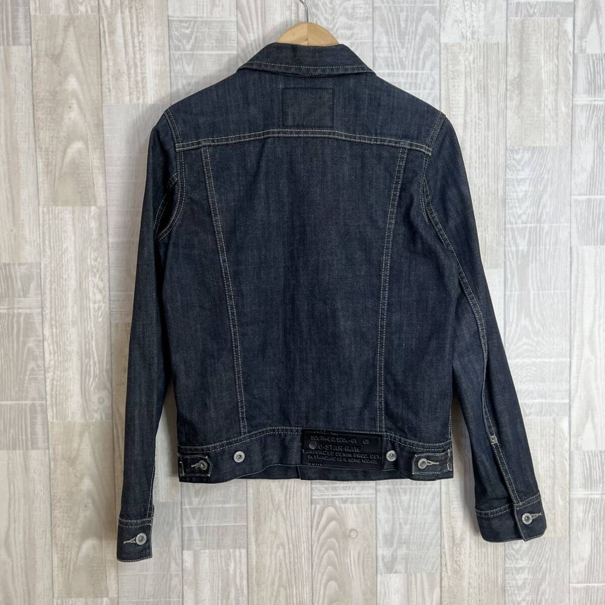 M3587 G-STAR RAW ジースターロゥ　デニムジャケット Sサイズ　インディゴ　メンズ　アウター　上着　羽織　綿100％　ボタン_画像4