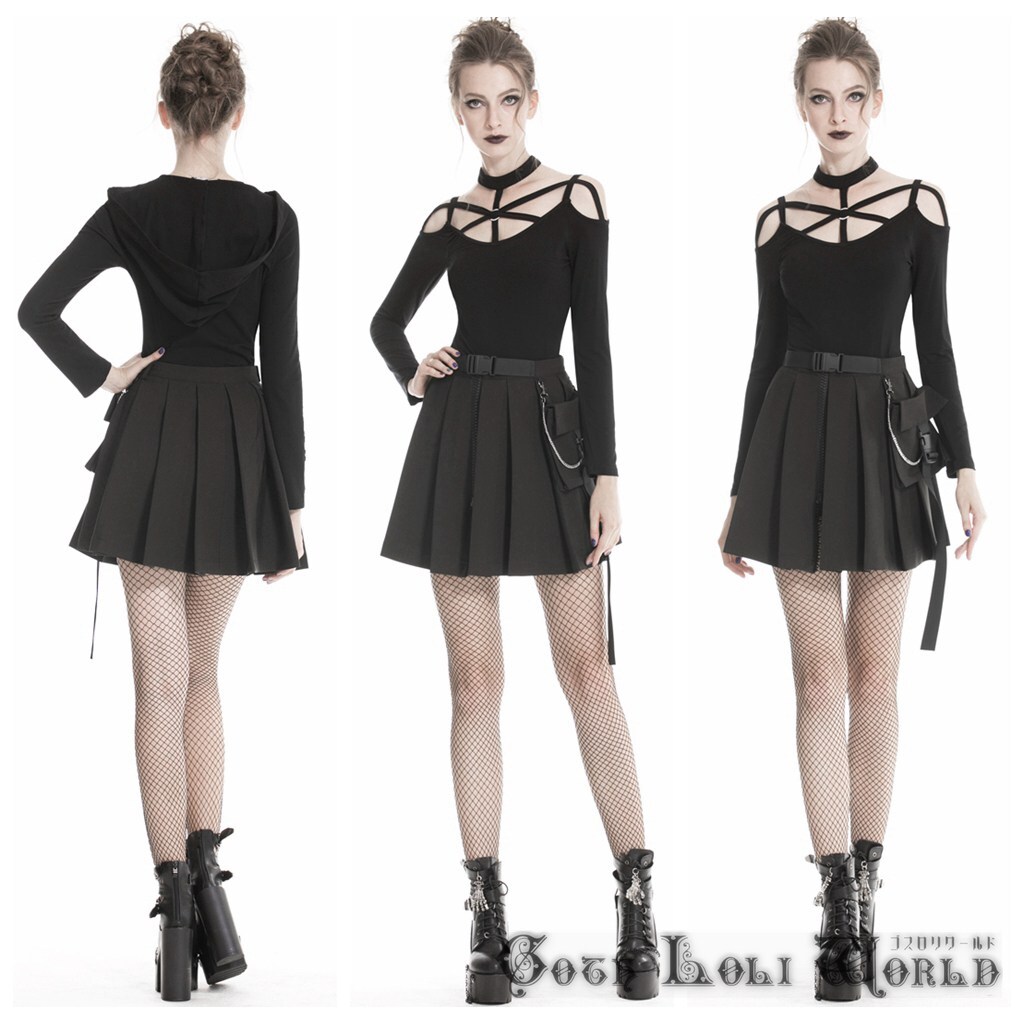 KW152-S Gothic and Lolita Mini сумка есть Zip разрез юбка в складку Gothic and Lolita world готический хлеб часы roli.ta visual серия V серия 