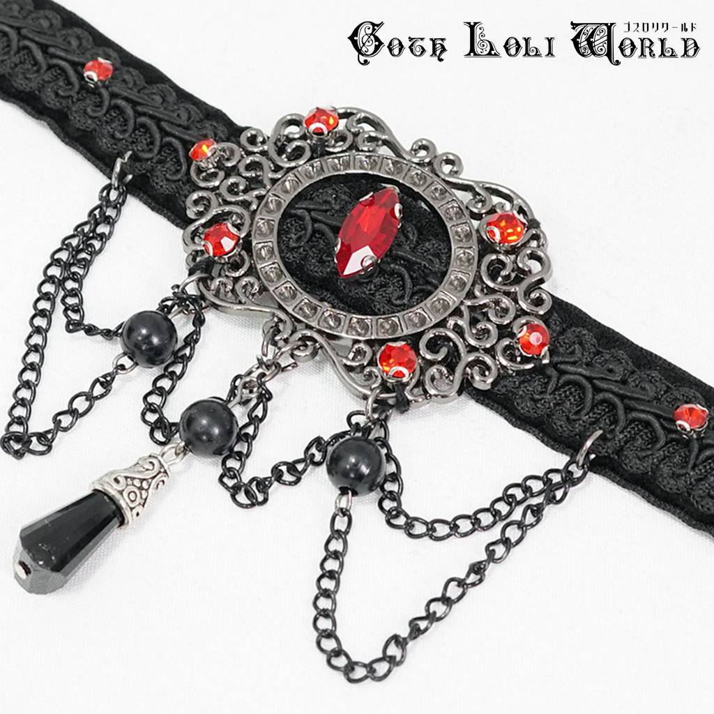 SALE EAS007-F Gothic and Lolita роскошный biju- короткое колье колье Gothic and Lolita world готический хлеб часы roli.ta visual серия V серия 