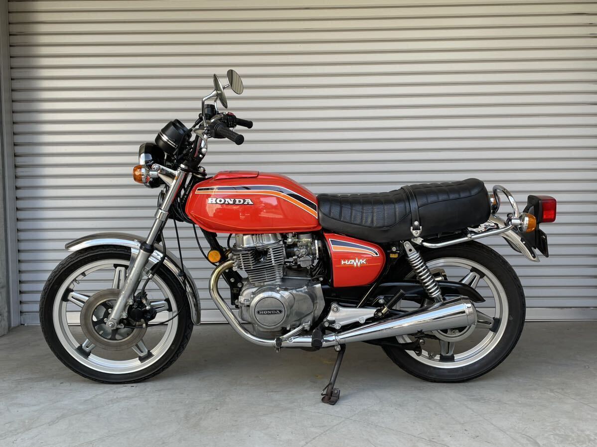 実走行6,000キロ！マッチングナンバー・ノンレス・本国1オーナー 1978年 ホンダ CB400T ホーク2 動画有り 登録補償付き・ローン可！の画像4