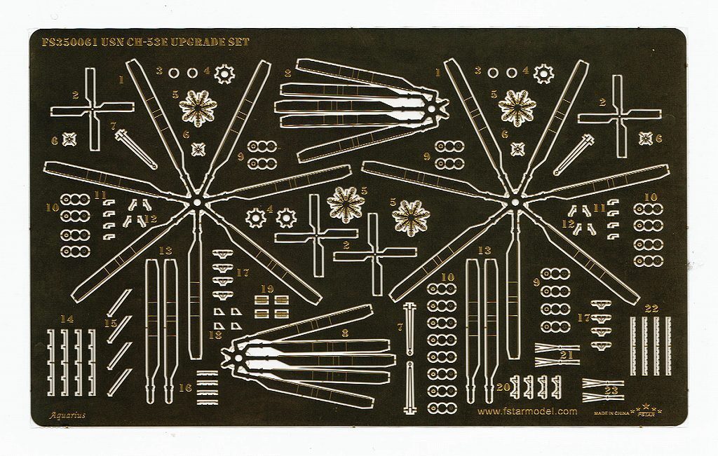 Five Star Model FS350061 1/350 Обновление набор для американского военно-морского флота CH-53E (4 комплекса) (для Transa 06257)