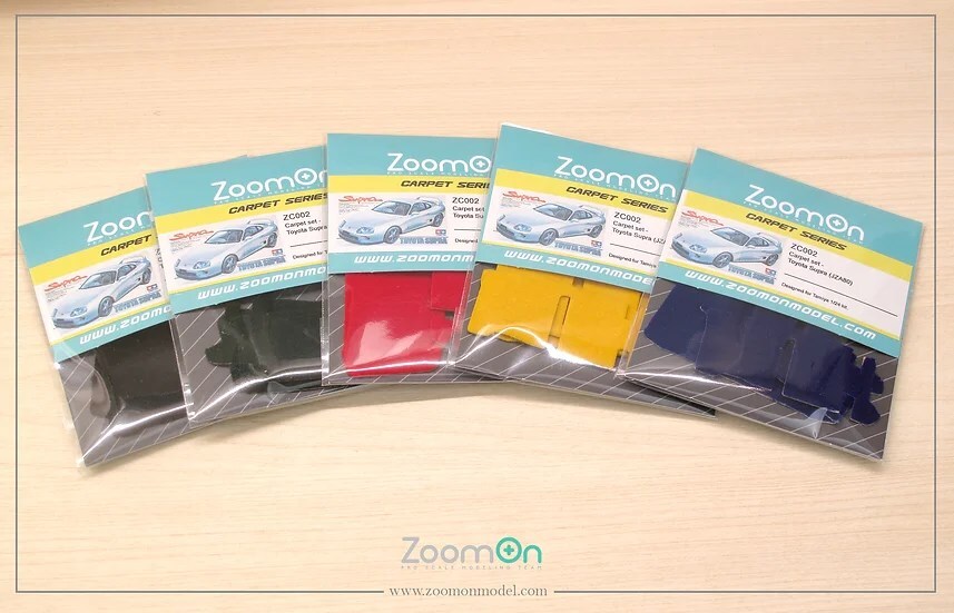 ZoomOn ZC002 1/24 カーペットセット - トヨタ スープラ (JZA80) - レッド_画像1