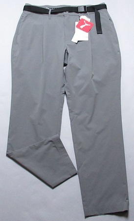  Puma /PUMA Golf spring summer EGW stretch pants belt attaching regular price 23100 jpy /M(W78)/930457/ new goods / gray 