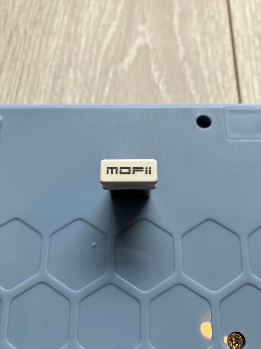 mofii ハニカム ワイヤレスキーボード マウス テンキーレス ブルー