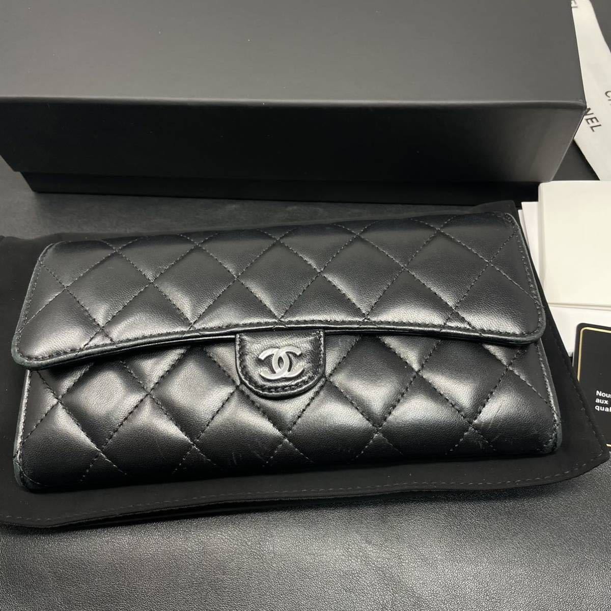 CHANEL シャネル マトラッセ 長財布 ラムスキン 正規品　C240311H01_画像2