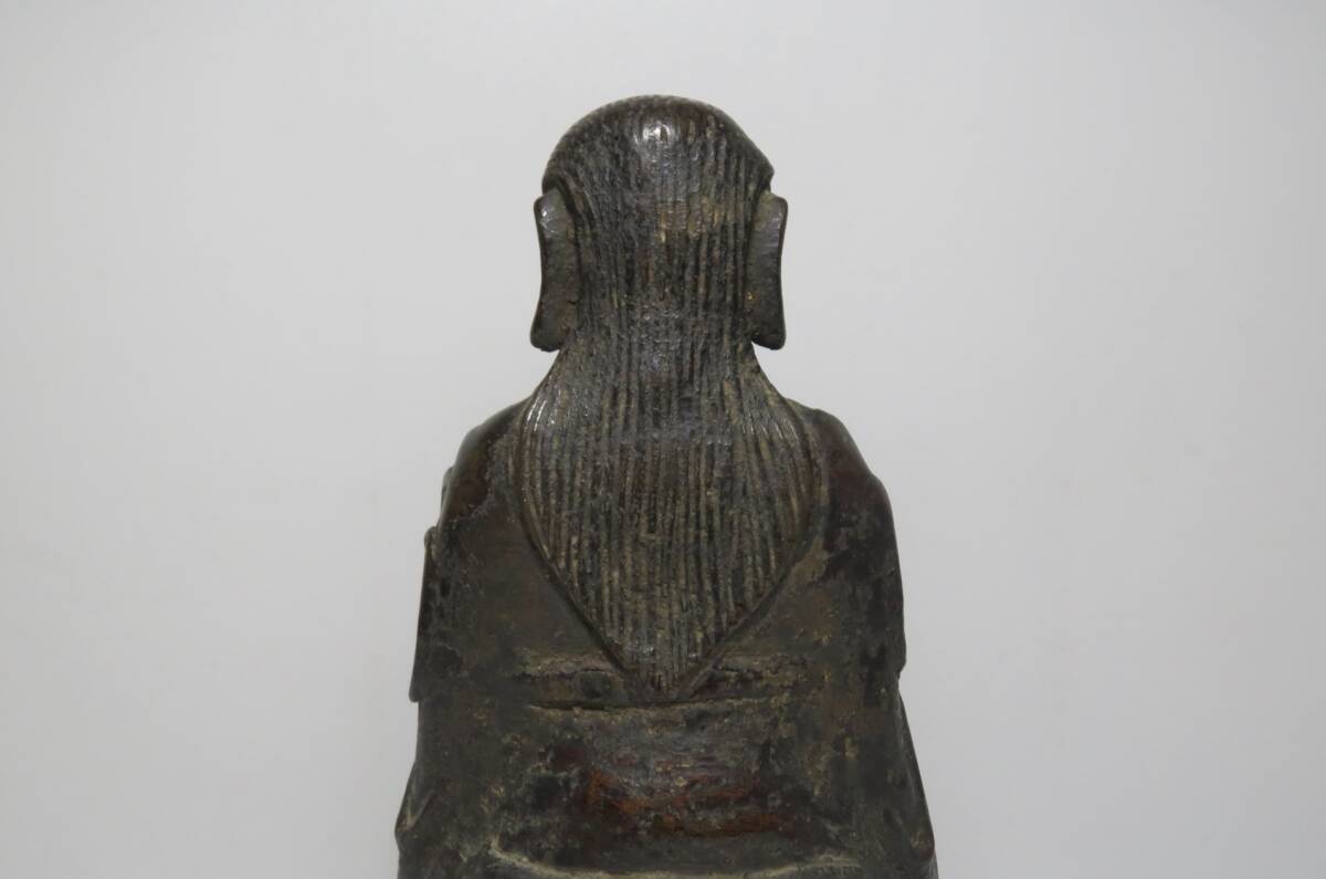 中国美術　明代　古銅製　玄天上帝　仏像　時代物　H２０cm_画像8