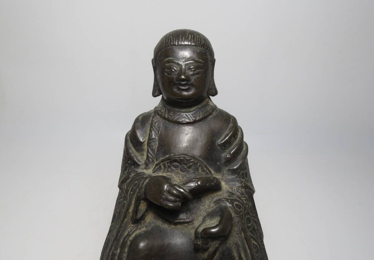 中国美術　明代　古銅製　玄天上帝　仏像　時代物　H２０cm_画像2