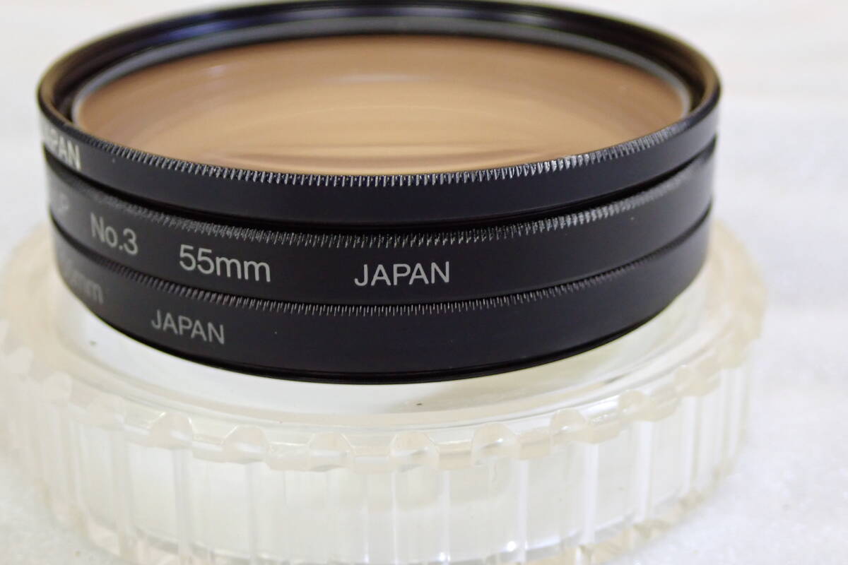 レンズフィルターHAKUBA ハクバ MC CLOSE-UP No.3 55mm / MC UV 55mm / NIKO LMC-1 55mm 3枚セット JAPAN 日本製 動作確認済み#BB01358の画像4