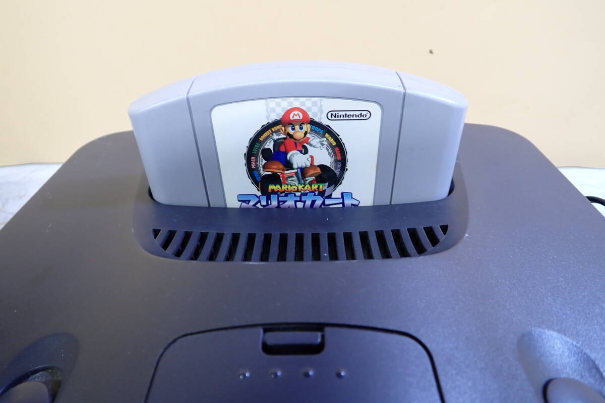 NINTENDO 任天堂 64 NUS-001 本体 コントローラー NUS-006マリオカート セット 動作確認済み#BB0737_画像4