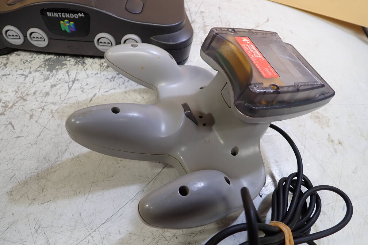 NINTENDO 任天堂 64 NUS-001 本体 コントローラー NUS-006マリオカート セット 動作確認済み#BB0737_画像6