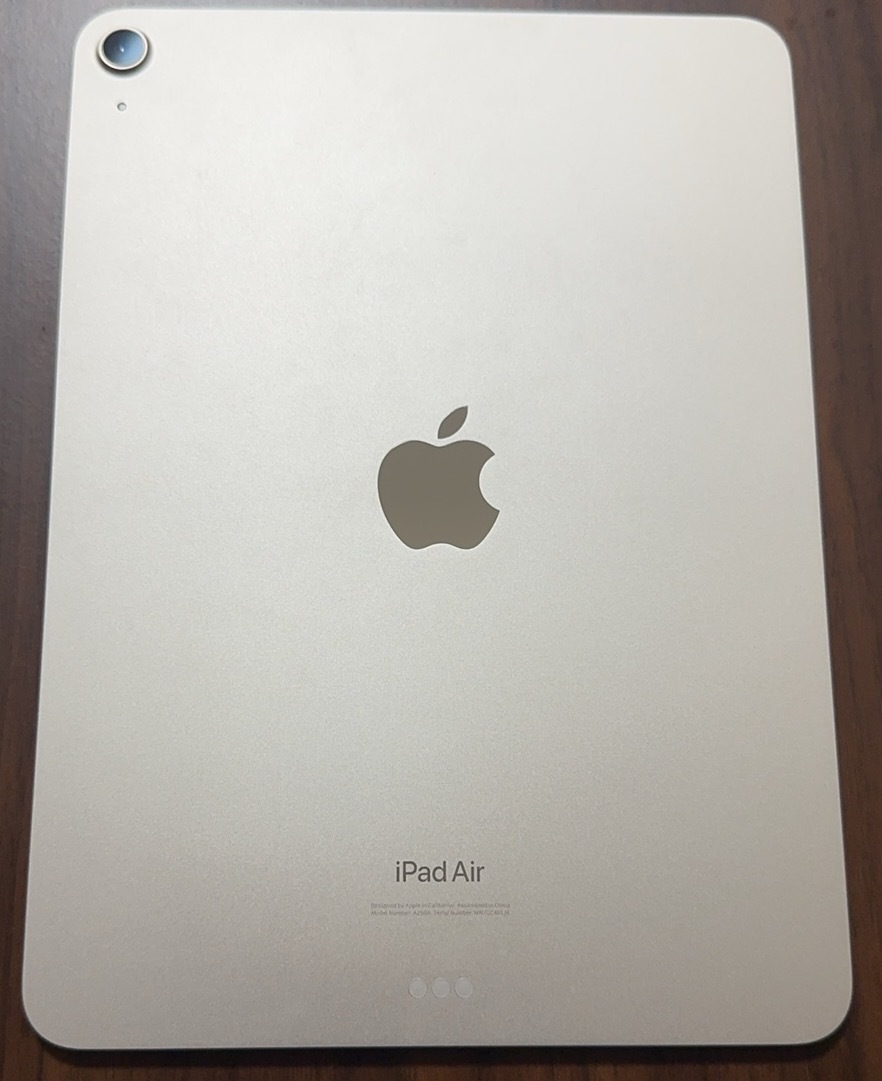 【１円スタート】Apple iPad Air 10.9インチ 第5世代 Wi-Fi 64GB スターライト バッテリー100% A2588の画像4