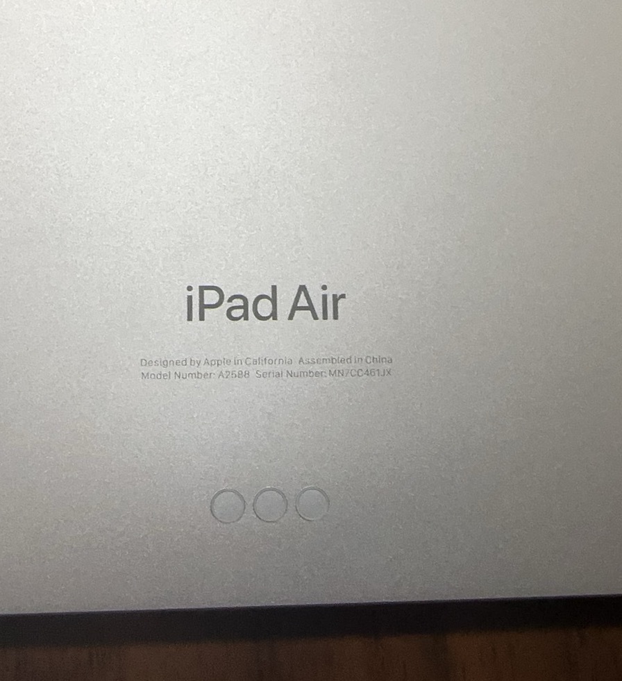 【１円スタート】Apple iPad Air 10.9インチ 第5世代 Wi-Fi 64GB スターライト バッテリー100% A2588の画像6