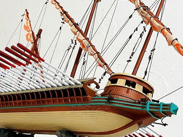 ◎完成品 イマイ IMAI 16世紀のガレアス船 1/160スケール GALEASS SHIP◎_画像8