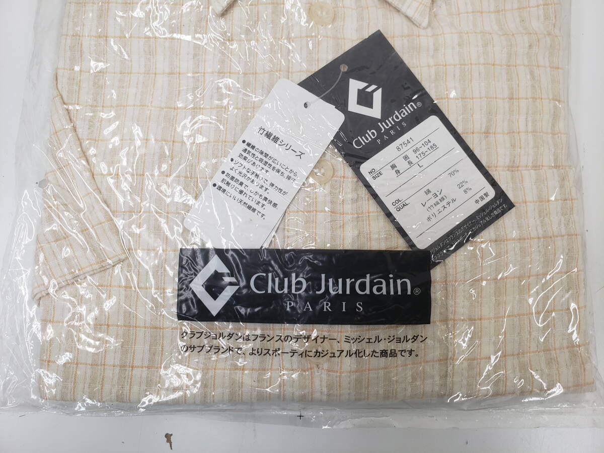 半袖　club jurdain　サイズ：L　PARIS　【新品・未使用】　汚れあるかもしれません　Yシャツ　現状品　激安１円スタート_画像5