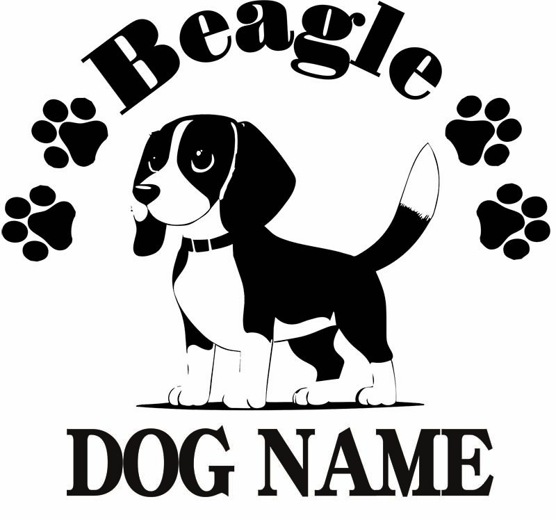 Beagle. sticker!! width . approximately 180mm!
