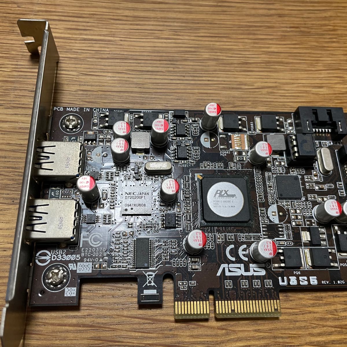 ASUS U3S6 PCI Express x4 SATA6Gb/s USB3.0増設ボード