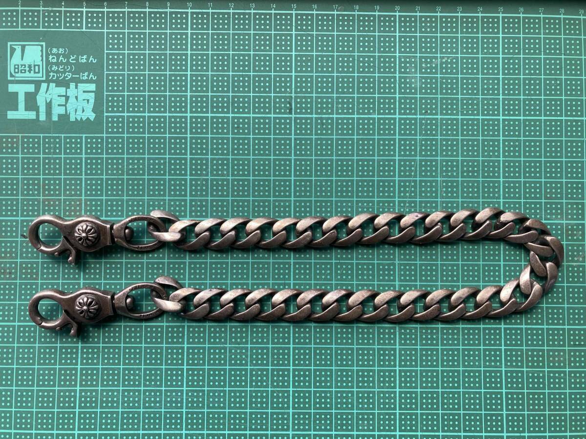★CHROME HEARTS CLASSIC LONG-T/2クリップ ウォレットチェーン★_画像1